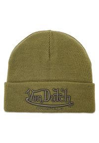 Von Dutch Czapka Flint 7050115 Khaki. Kolor: brązowy. Materiał: poliakryl, materiał #1