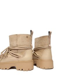 TOMMY HILFIGER - Tommy Hilfiger Śniegowce FW0FW08996 Beżowy. Kolor: beżowy. Materiał: skóra #3