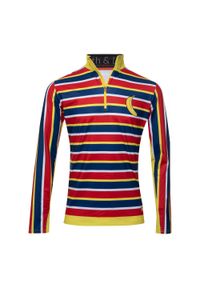 GARETH & LUCAS - Bluza narciarska Męska Gareth & Lucas The Forty. Kolor: żółty, czerwony, niebieski, wielokolorowy. Materiał: poliester, elastan. Sezon: zima. Sport: narciarstwo #1