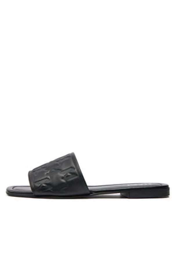 Karl Lagerfeld - KARL LAGERFELD Klapki KL85400 Czarny. Kolor: czarny. Materiał: skóra