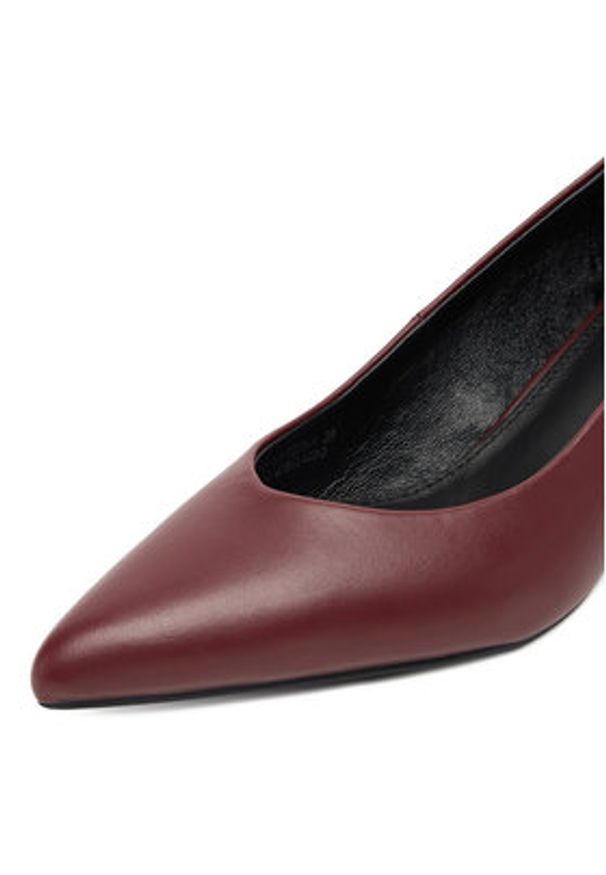 Lasocki Czółenka CEO-HY7375-1 Bordowy. Kolor: czerwony. Materiał: skóra