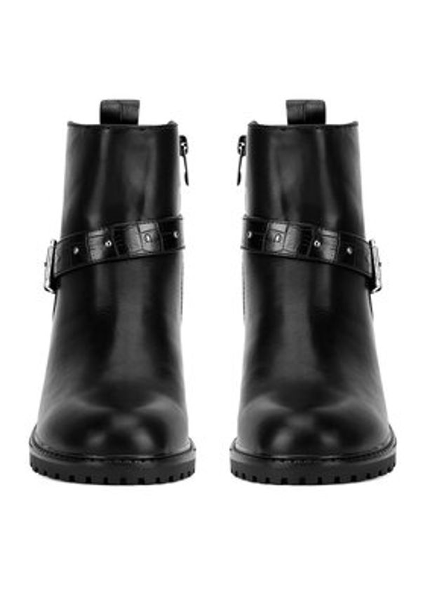 Clara Barson Botki WS2971-35 Czarny. Kolor: czarny. Materiał: skóra