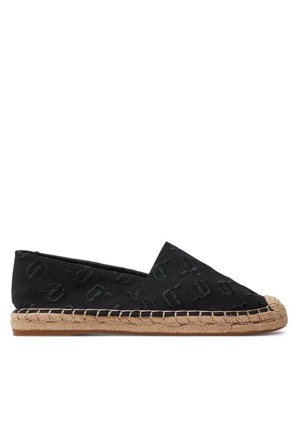 Karl Lagerfeld - KARL LAGERFELD Espadryle KL80124A Czarny. Kolor: czarny. Materiał: materiał