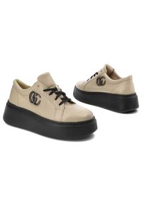 Beżowe Sneakersy Armodo Damskie Stylowe Obuwie. Kolor: beżowy #6