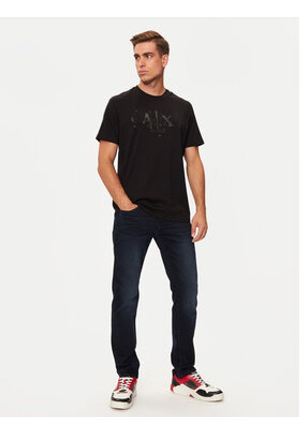 Armani Exchange T-Shirt XM000062 AF10356 UC001 Czarny Regular Fit. Kolor: czarny. Materiał: bawełna