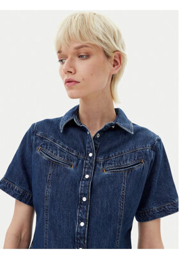 Levi's® Sukienka jeansowa Rinoa 001HR-0000 Niebieski Standard Fit. Kolor: niebieski. Materiał: bawełna