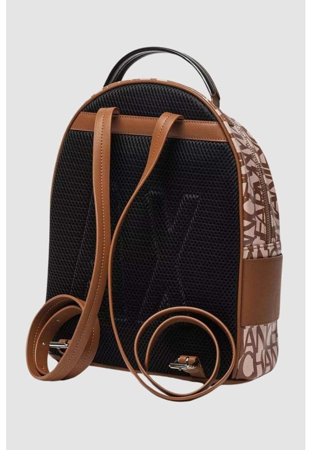 Armani Exchange - ARMANI EXCHANGE Mały brązowy plecak. Kolor: brązowy