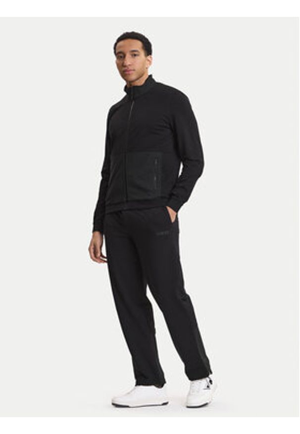 Guess Spodnie dresowe Z6GB01 K2834 Czarny Regular Fit. Kolor: czarny. Materiał: bawełna