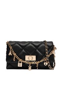 Aldo Torebka Lienna 14143747 Czarny. Kolor: czarny. Materiał: skórzane