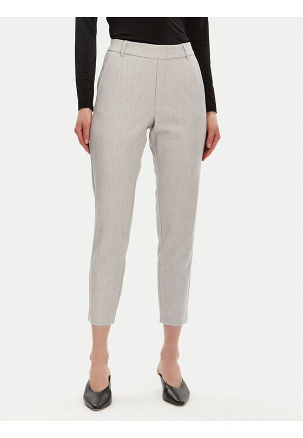 Vila Chinosy Varone 14087406 Szary Slim Fit. Kolor: szary. Materiał: syntetyk