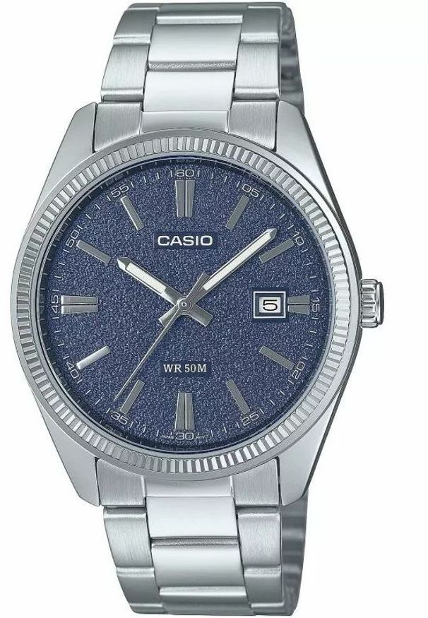 Zegarek Casio Zegarek Męski Casio DATE - BLUE, MATTE DIAL ( 38,5 mm)