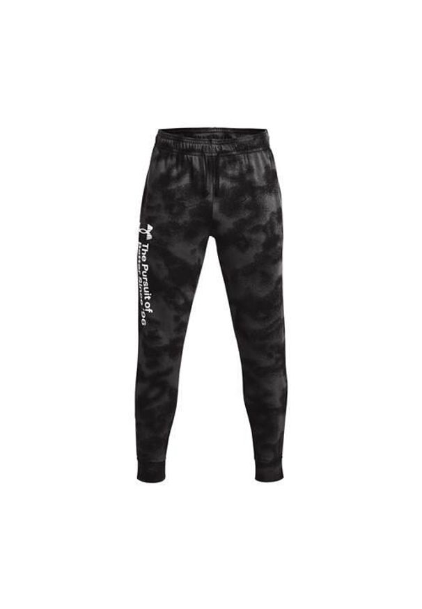 Spodnie sportowe męskie Under Armour Rival Terry Novelty. Kolor: czarny. Materiał: dresówka