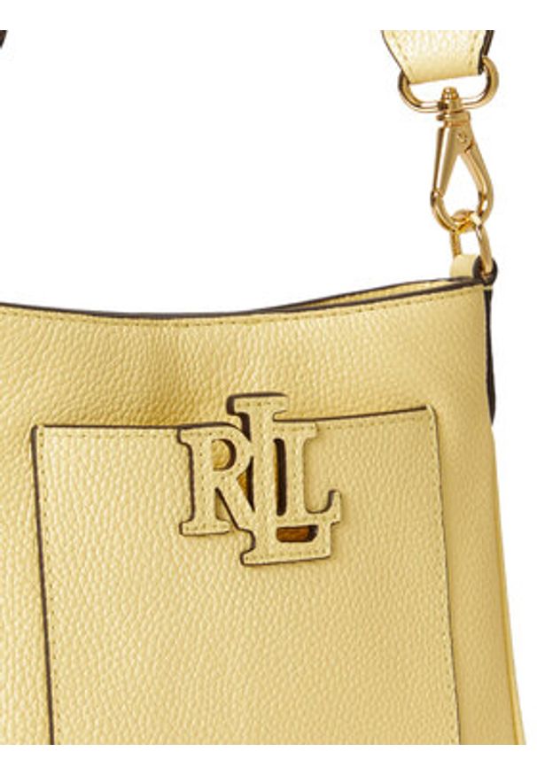 Lauren Ralph Lauren - LAUREN RALPH LAUREN Torebka 431982184008 Żółty. Kolor: żółty. Materiał: skórzane
