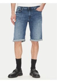 Karl Lagerfeld - KARL LAGERFELD Szorty jeansowe 265820 552832 Granatowy Regular Fit. Kolor: niebieski. Materiał: bawełna