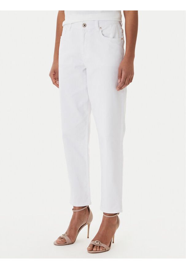 Fracomina Jeansy FP26SVD005W61501 Biały Slim Fit. Kolor: biały