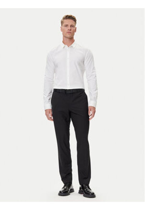 Hugo - HUGO Koszula Ero3 50475678 Biały Extra Slim Fit. Kolor: biały. Materiał: bawełna