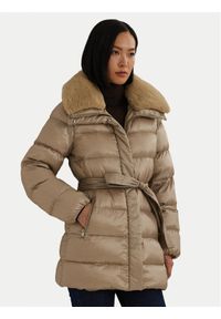Lauren Ralph Lauren - LAUREN RALPH LAUREN Płaszcz zimowy 297957500001 Beżowy Regular Fit. Kolor: beżowy. Materiał: syntetyk. Sezon: zima