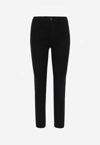 Renee - Czarne Spodnie Skinny Regular Waist Mandria. Okazja: na randkę, na co dzień. Kolor: czarny. Styl: casual, elegancki #6