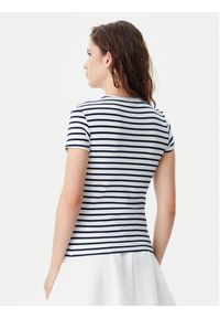 Tommy Jeans T-Shirt Essential DW0DW17383 Granatowy Slim Fit. Kolor: niebieski. Materiał: bawełna