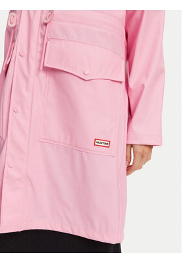 Hunter Parka Janna HARW0021242 Różowy Regular Fit. Kolor: różowy. Materiał: syntetyk