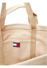 Tommy Jeans Torebka Tjw Tote Edition Canvas AW0AW17542 Beżowy. Kolor: beżowy