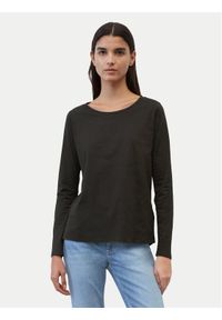 Marc O'Polo Bluzka B01 2072 52235 Czarny Regular Fit. Typ kołnierza: polo. Kolor: czarny. Materiał: bawełna