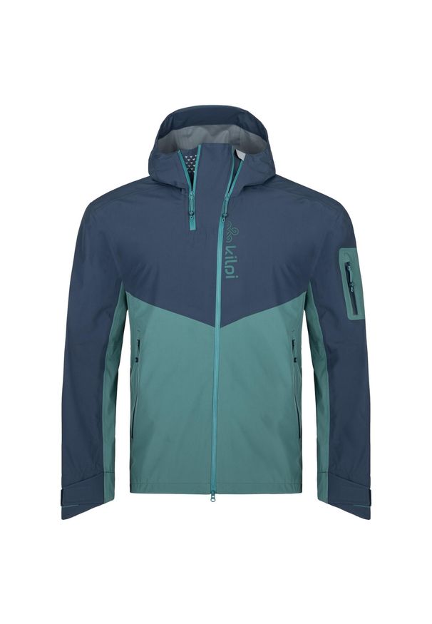 Męska kurtka outdoorowa Kilpi METRIX-M. Kolor: szary, niebieski, wielokolorowy. Sport: turystyka piesza