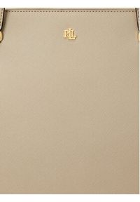 Lauren Ralph Lauren - LAUREN RALPH LAUREN Torebka 431924351004 Beżowy. Kolor: beżowy. Materiał: skórzane #6