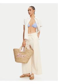 Roxy Spodnie materiałowe Lekeitio Break ERJNP03636 Beżowy Regular Fit. Kolor: beżowy. Materiał: wiskoza