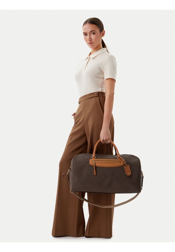 MICHAEL Michael Kors Torba podróżna Jet Set Travel Extra 30S6GTVU4B Brązowy. Kolor: brązowy. Materiał: skóra