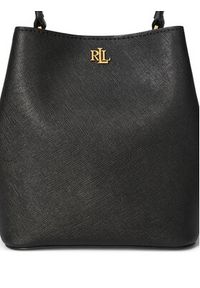 Lauren Ralph Lauren - LAUREN RALPH LAUREN Torebka 431977411001 Czarny. Kolor: czarny. Materiał: skórzane #6
