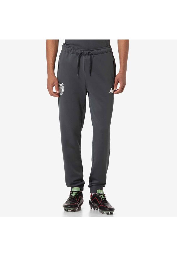 Kappa - Szorty AS Monaco Atriny 2024/25. Kolor: szary. Sport: piłka nożna