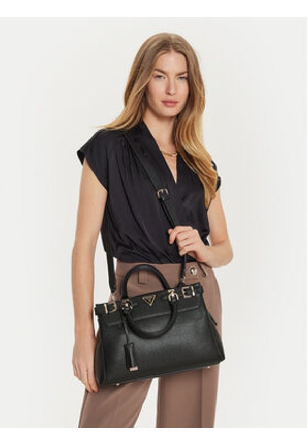 Guess Torebka HWEBG9 51105 Czarny. Kolor: czarny. Materiał: skórzane