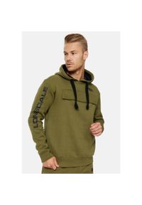 Bluza z kapturem Lonsdale Rushen. Typ kołnierza: kaptur. Kolor: zielony, czarny, wielokolorowy. Materiał: polar. Sport: joga i pilates #1