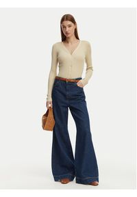 only - ONLY Kardigan Mist 15363392 Beżowy Slim Fit. Kolor: beżowy. Materiał: wiskoza #5