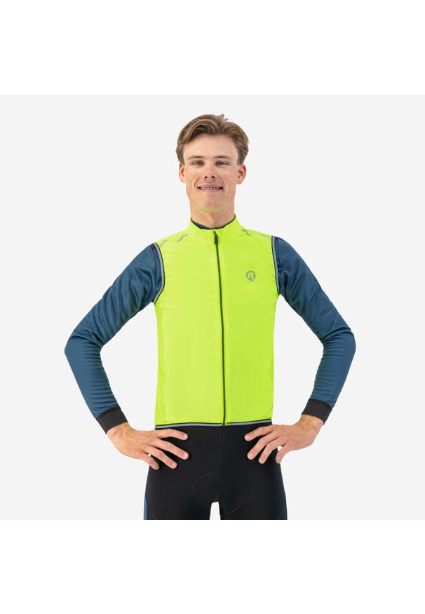 ROGELLI - Kamizelka rowerowa męska Rogelli CORE. Kolor: czarny, wielokolorowy, żółty. Sport: kolarstwo