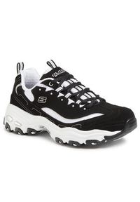 skechers - Skechers Sneakersy D'lites 52675/BKW Czarny. Kolor: czarny. Materiał: skóra #4