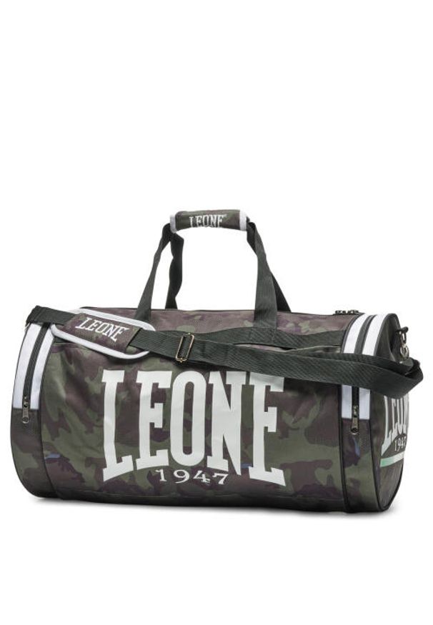 LEONE 1947 - Torba sportowa na zamek Leone Camouflage AC906. Kolor: zielony. Sport: fitness