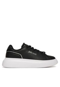 Just Cavalli Sneakersy 79RA3SB1 ZPB59 Czarny. Kolor: czarny. Materiał: skóra
