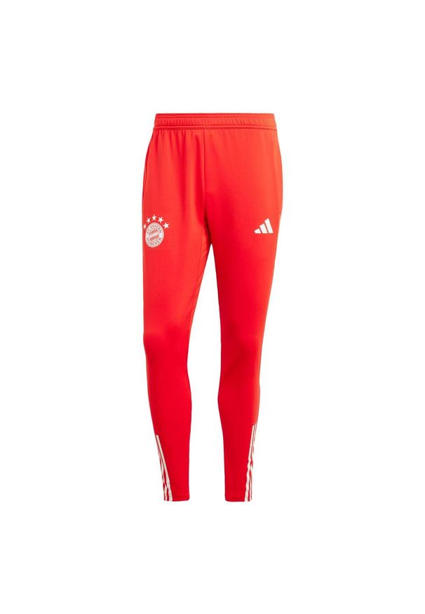 Adidas - Spodnie FC Bayern Tiro 23 Training. Kolor: czerwony, biały, wielokolorowy. Materiał: dresówka, materiał