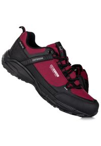 Buty męskie sportowe trekkingowe DK PREDATOR. Kolor: czarny, czerwony, wielokolorowy