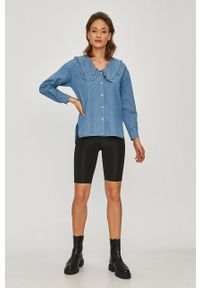 Answear Lab - Koszula jeansowa. Okazja: na co dzień. Kolor: niebieski. Materiał: jeans. Wzór: gładki. Styl: wakacyjny #3