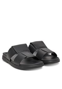 Calvin Klein Klapki Lug Sandal Double T Lth HM0HM01734 Czarny. Kolor: czarny. Materiał: skóra #5