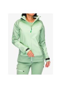 Kurtka softshell damska Vaude All Year Elope Softshell Jacket. Kolor: zielony. Materiał: softshell