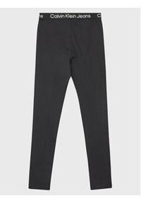 Calvin Klein Jeans Legginsy Logo Tape IG0IG01986 Czarny Slim Fit. Kolor: czarny. Materiał: syntetyk #4