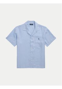 Polo Ralph Lauren Koszula 710966421005 Błękitny Classic Fit. Typ kołnierza: polo. Kolor: niebieski. Materiał: len #3