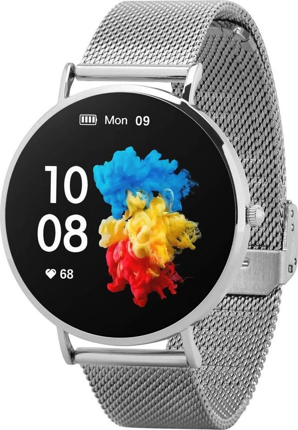 GARETT - Smartwatch Garett Verona Srebrny (5904238484500). Rodzaj zegarka: smartwatch. Kolor: srebrny