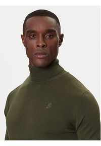 Karl Lagerfeld - KARL LAGERFELD Golf 655058 554399 Zielony Regular Fit. Typ kołnierza: golf. Kolor: zielony. Materiał: wełna #5