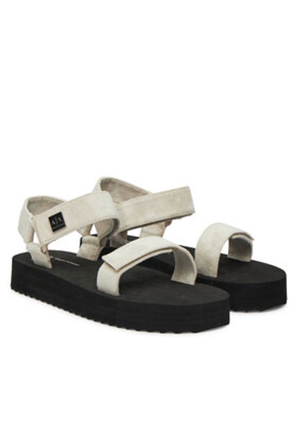 Armani Exchange Sandały XDP064 XV928 01819 Écru. Materiał: materiał