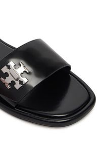 Tory Burch Klapki T Lock Slide 164676 Czarny. Kolor: czarny. Materiał: skóra #5